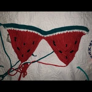 Knit watermelon top